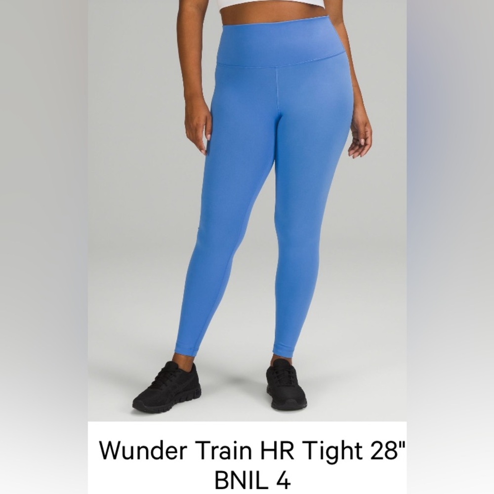 lululemon wunder train blue nile 28” size 4